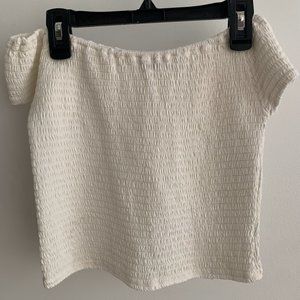 White off the shoulder top